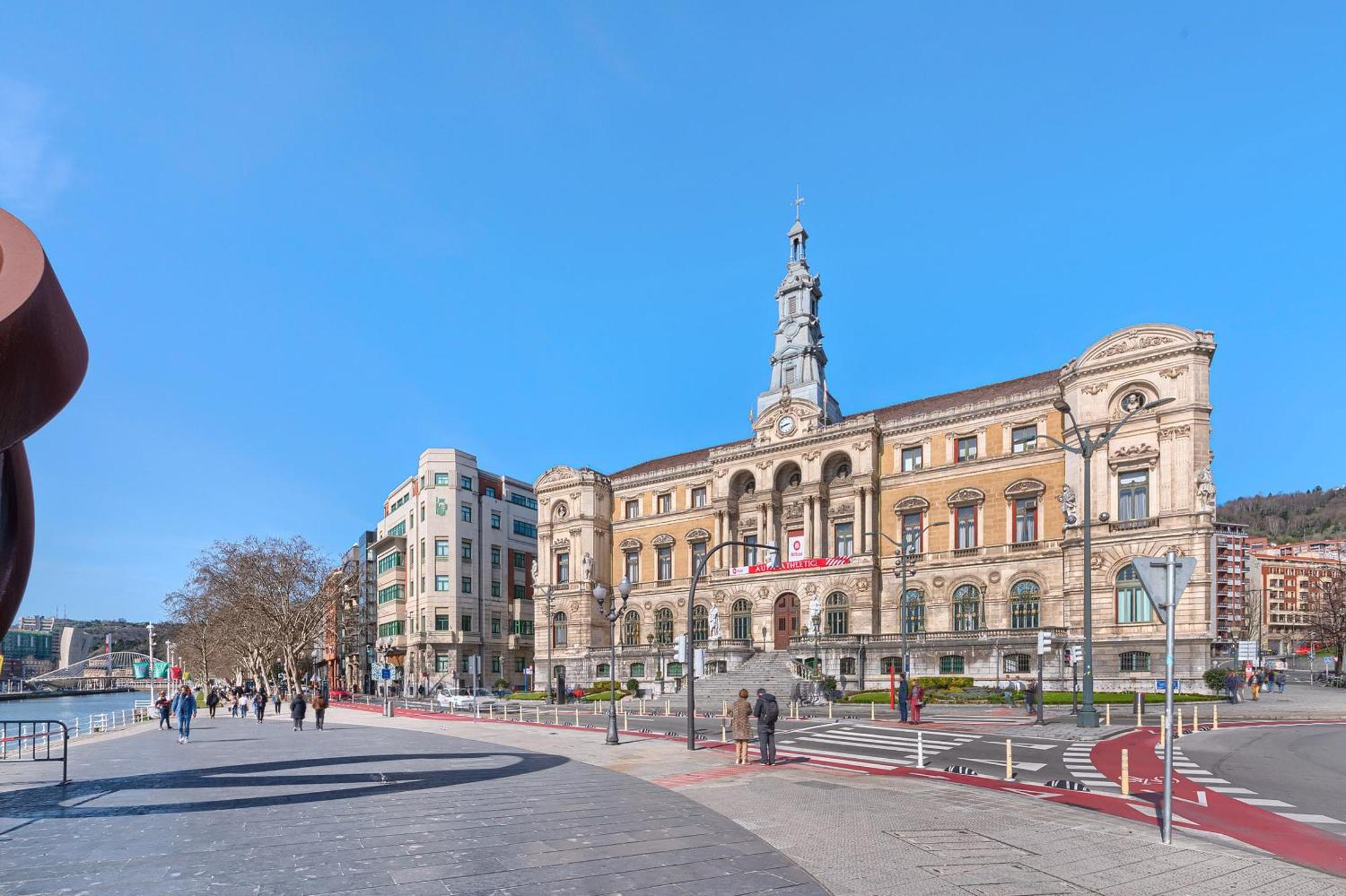 شقة Ayuntamiento Cerca Del Casco Viejo & Parking بلباو المظهر الخارجي الصورة